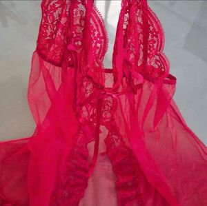 Red Lace Lingerie Set
