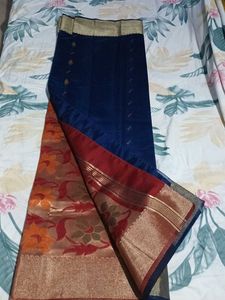 Floral Pattern Silk Saree