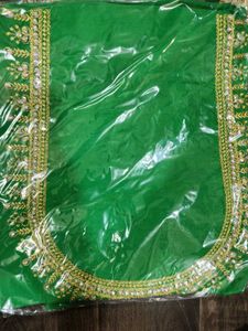 Maggam Work Blouse On pattu Cloth