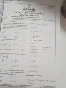 Aakash E-caps (Pcm) For Jee Main&amp;Advanced