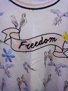 Freedom Bird Print Top
