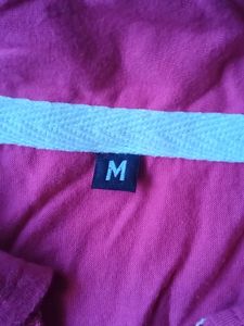 pink solid crop top for girls with zipper hooded n