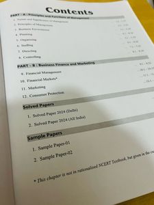 CBSE 12 Business Studies Solved Papers