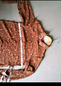 Tan Floral Shirt