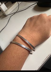 Silver Bangles 925  - Set of 2