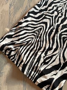 Zebra Print Wide Leg Pants