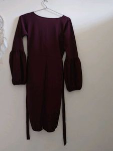 Elegant Plum Party Dress
