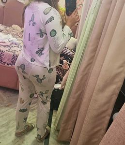 Cute Cactus Print Pajama Set combo