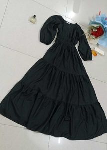 Black Tiered Maxi Dress
