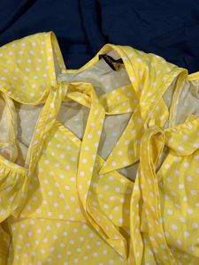 Price Drop- Yellow Off Shoulder Top