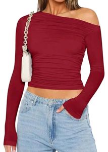 Trendy Asymmetric Crop Top