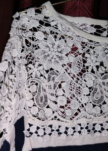 Half Net Top Korean Style