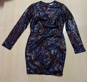 Kazo Black Embellished Sheath Dress