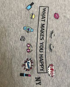 ONLY - Comfortable Grey Graphic T-Shirt