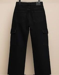 Black Cargo Jeans