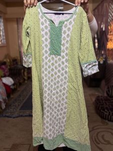 Srishti Brand Green Printed Kurta Set