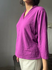 Korean Soft Purple Top