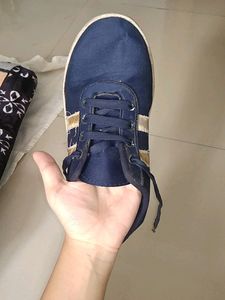 Blue Canvas Shoes