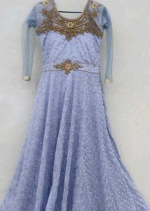 Elegant Lavender Ethnic Gown