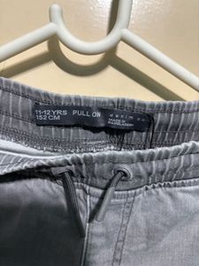 Boys&#39; Grey Denim Shorts