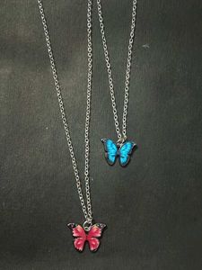 Butterfly Pendant Necklaces