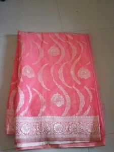 Peach 🍑 Color Very Elegant Look Saree