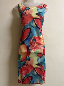 Abstact Print One Piece Dress