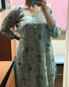 Cotton Embroidery Kurta Set
