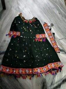 Embroidered Dress with Headband