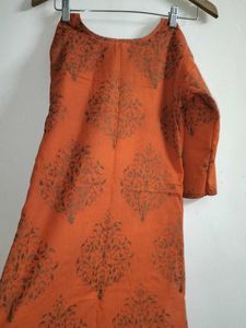 Stylish Orange Kurti wear