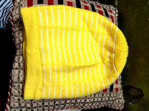 Yellow Striped Sweater Vest