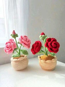 Crochet Flower Pot
