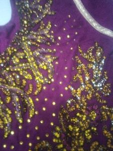 Elegant Purple Anarkali Kurta