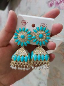 Sky Blue Beautiful Earrings