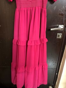 Tiered Pink Dress