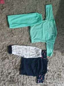 New Born Combo T Shirt Sea Green &amp; Dark Navy Blue