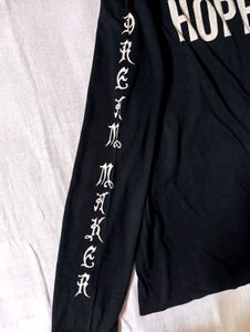 Unisex Emo/Punk/Goth Black HOPE Long Sleeve Shirt