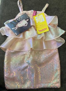 Peach Sequinned Girl’s Dress
