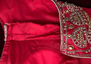 Red Heavywork Blouse