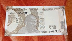 Holy Number 786 Ten Rs Note GEM UNC