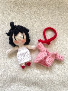 Mikasa Crochet Anime Character Keychain