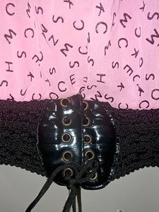 Pink Letter Print Top