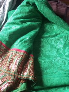 Green Net Sari🥻