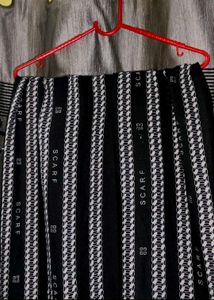 Sparkling Black Plaid Fabric