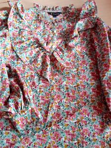 Floral Ruffle Blouse