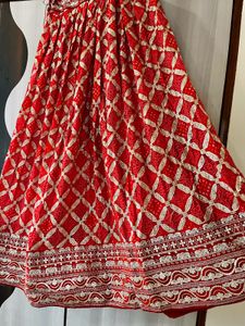 Amazing Full Flered Bandhni Lehenga Choli