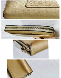 Michael Kors Pale Gold Continental Leather Wallet