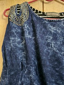 Denim Look Stylish Top