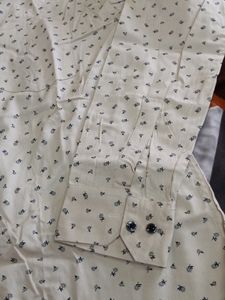 Beige Colour Printed Shirt