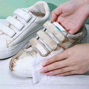 80Pcs Shoe Cleaning Wet Wipes Fast Scrubbing